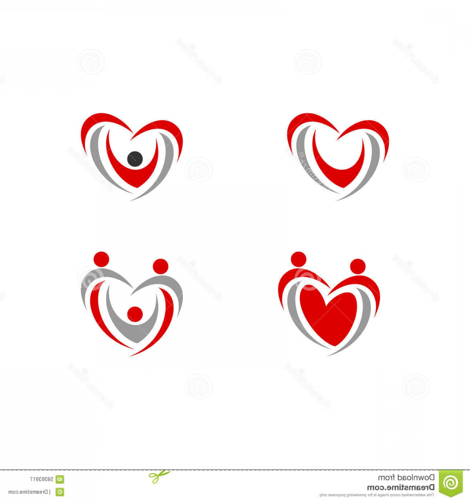 1560x1668 Stock Illustration Heart People Love Logo Vector Icon Health