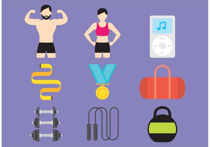 700x490 Gym And Health Vector Icons