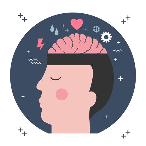 490x490 Mental Health Vector Illustration