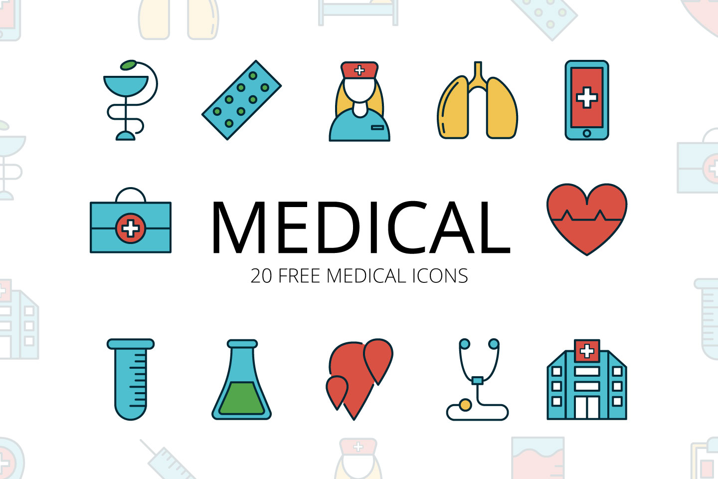 Medical Vector Free Icon Set 1440x960 Medical Vector Free Icon Set