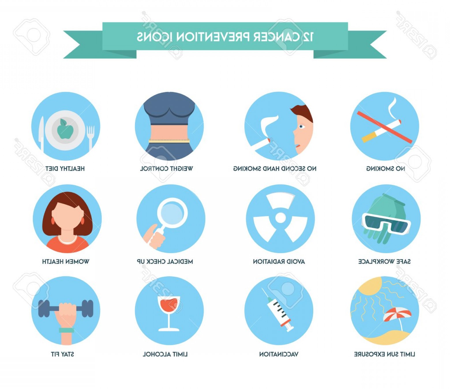 Photostock Vector Cancer Prevention Icons Healthcare And Medical 1560x1350 Photostock Vector Cancer Prevention Icons Healthcare And Medical