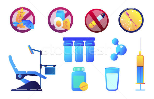 600x385 Medicine And Healthcare Vector Illustrations Set Vector