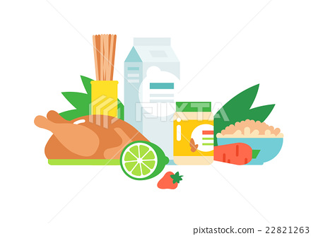 450x334 Healthy Food Vector Illustration