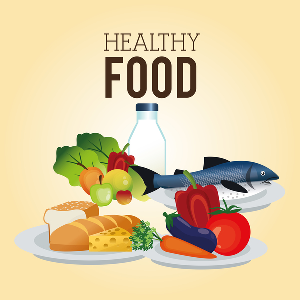 Healthy Food Vector At Vectorified Com Collection Of Healthy Food Vector Free For Personal Use