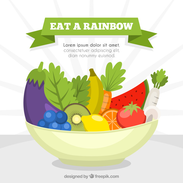 626x626 Colorful Composition With Healthy Food Vector Free Download