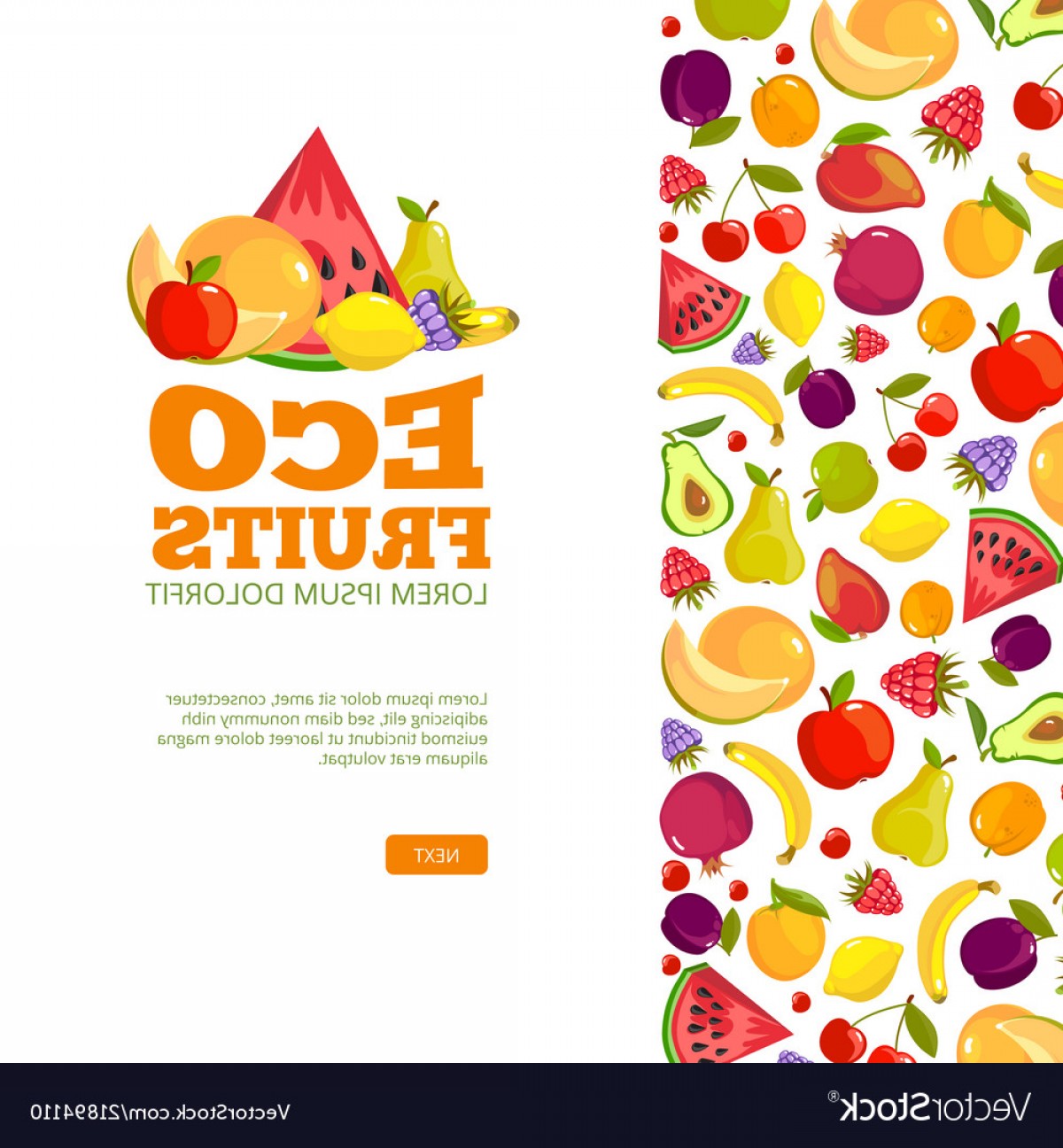 1200x1296 Fruits Background Template Fresh Healthy Food Vector Catchsplace