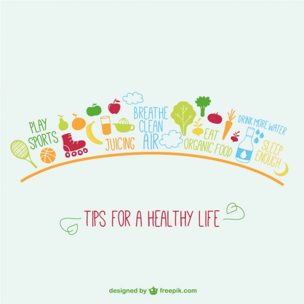 626x626 Tips For Healthy Life Free Vector