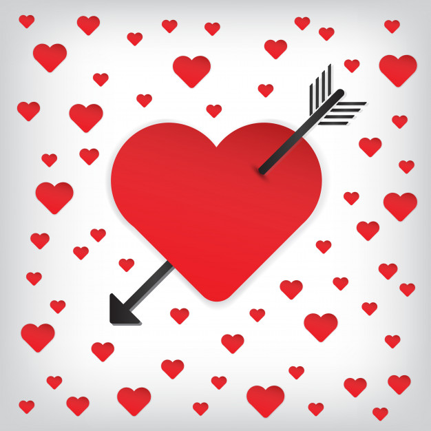 Happy Valentine's Heart And Arrow Vector Icon Vector Premium 626x626 Happy Valentine's Heart And Arrow Vector Icon Vector Premium
