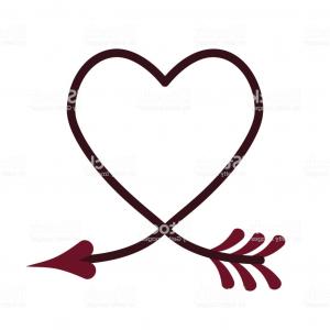 Stock Photo Silhouette Of Heart With Arrow Vector Illustration 300x300 Stock Photo Silhouette Of Heart With Arrow Vector Illustration