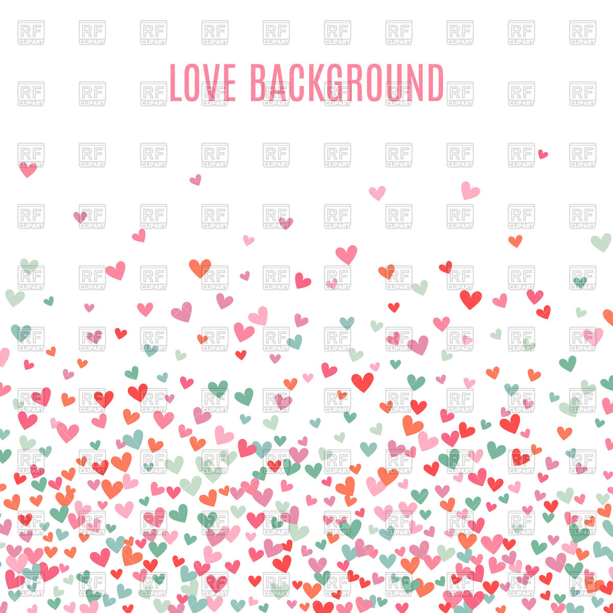 1200x1200 Romantic Pink And Blue Heart Background Vector Image