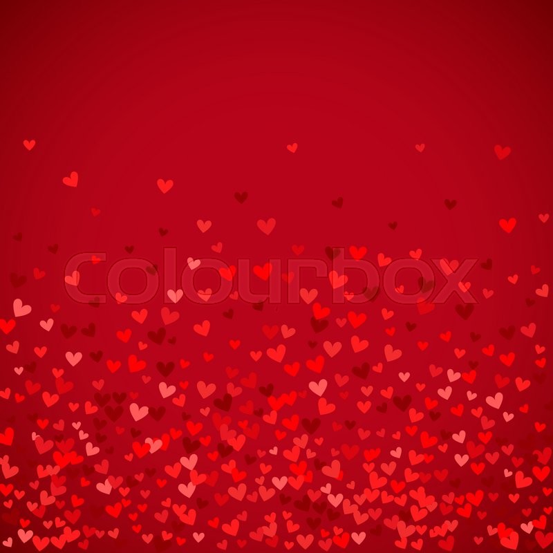 800x800 Romantic Red Heart Background Vector Stock Vector Colourbox