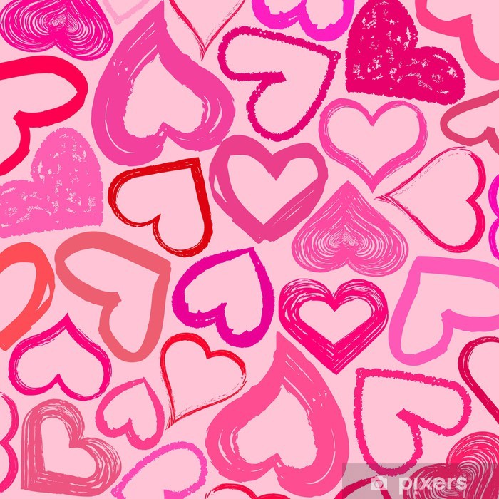 700x700 Simple Hearts Background Vector Poster