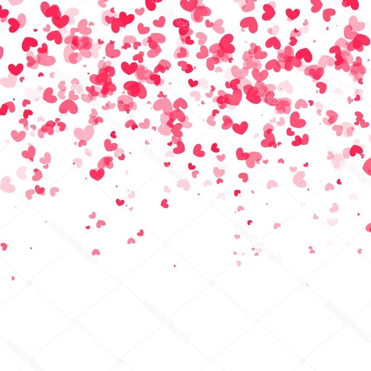 1228x1228 Stock Illustration Falling Hearts Background Vector White Soidergi
