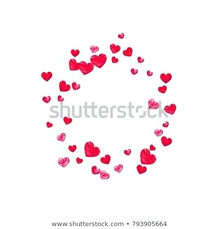 450x470 Heart Border For Valentines Day With Red Glitter Vector Confetti