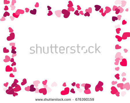 450x358 Heart Border Frame Clipart