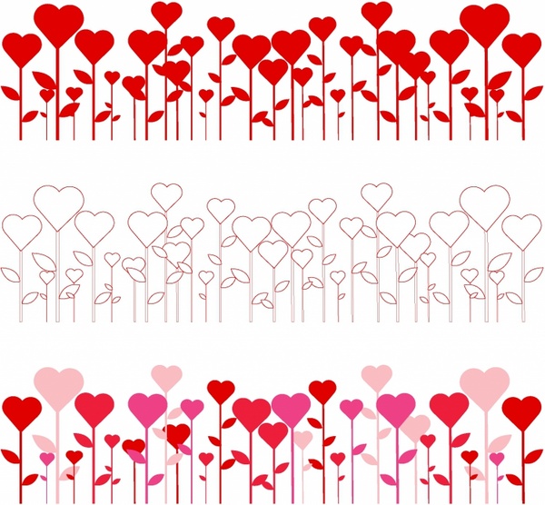 600x556 Heart Borders Free Vector In Adobe Illustrator