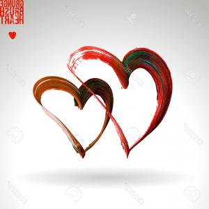 300x300 Heart Shape Painted With Brush Vector Catchsplace