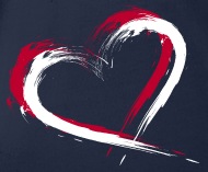 190x157 Heart Brush Flag Japan Flag Colors Vector Organic Short Sleeved