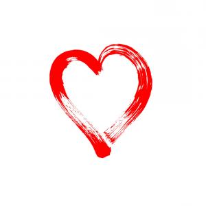 300x300 Photostock Vector Handwritten Word Love With Brush Stroke Heart