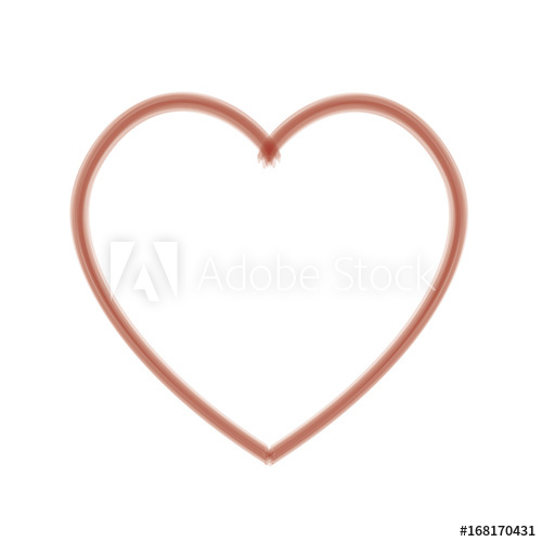 500x500 Design Heart Brush Style