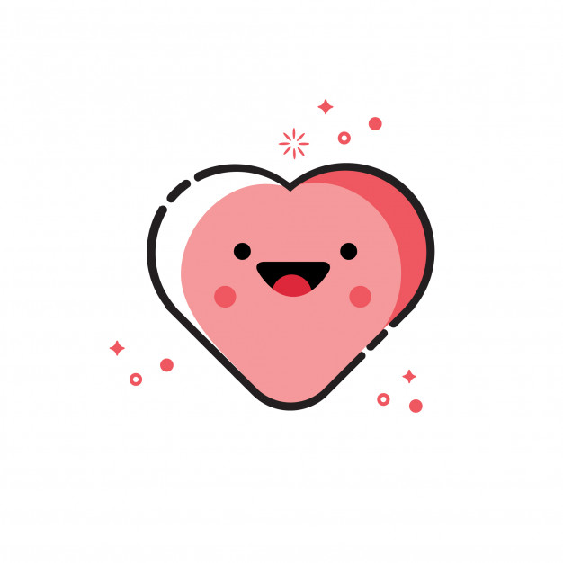 Heart Vector Cute Cartoon Vector Premium Download 626x626 Heart Vector Cute Cartoon Vector Premium Download