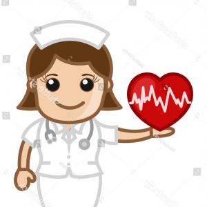 Nurse Holding Heart Medical Cartoon Vector Soidergi 300x300 Nurse Holding Heart Medical Cartoon Vector Soidergi