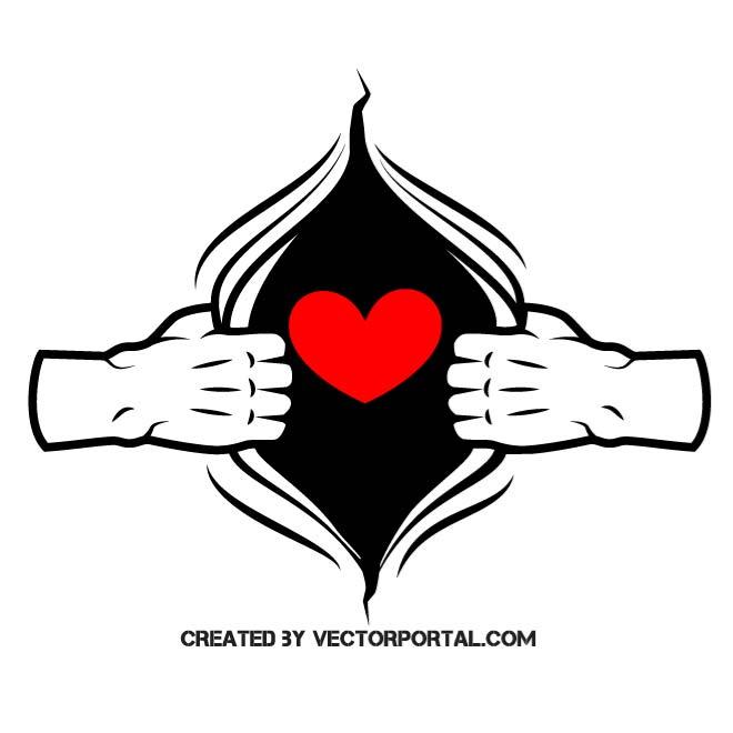 Open Heart Vector Image 660x660 Open Heart Vector Image