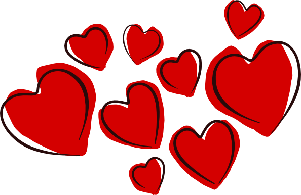 Sketchy Hearts Clip Art 594x386 Sketchy Hearts Clip Art