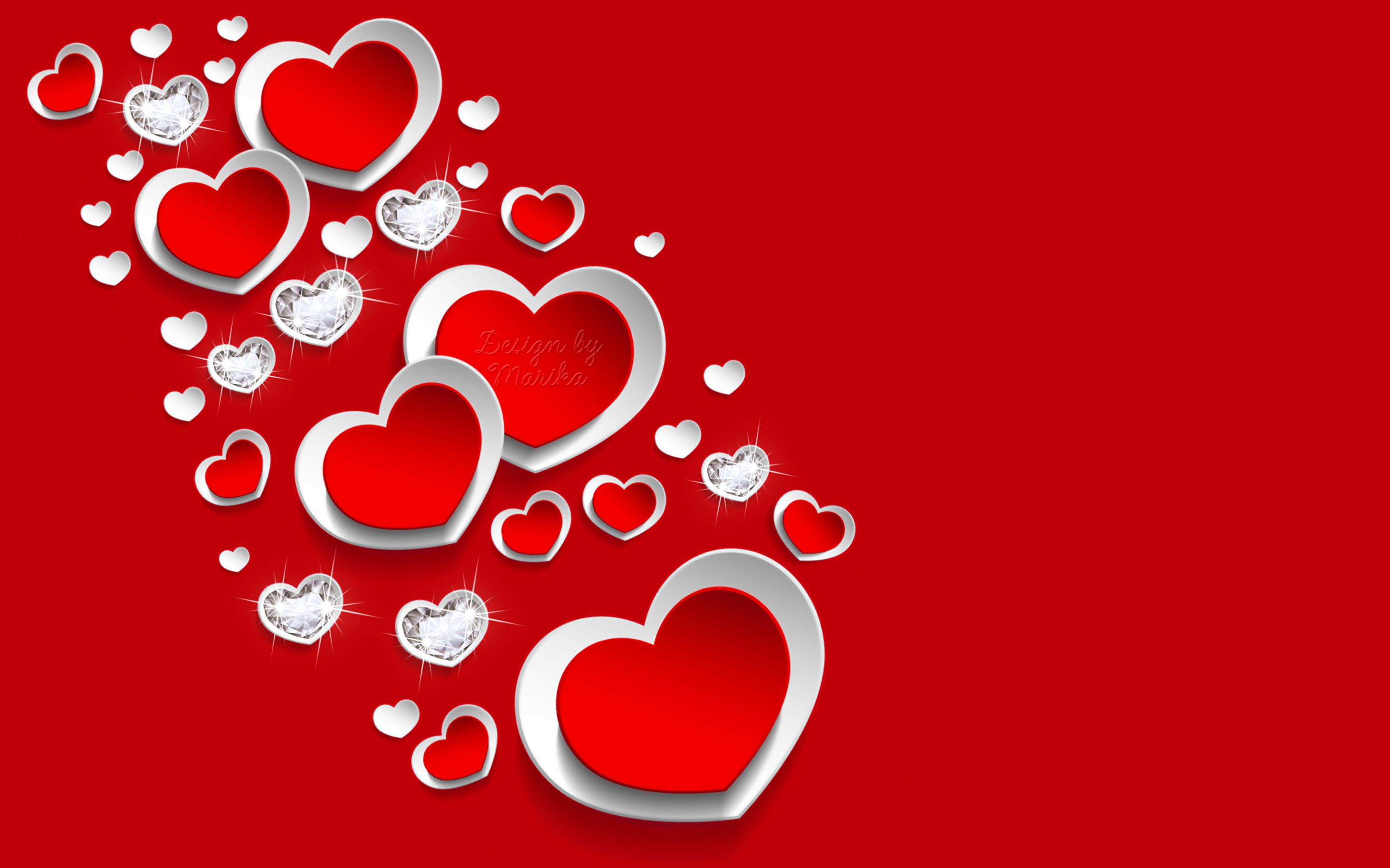 2880x1800 Heart Vector Graphic Wallpapers