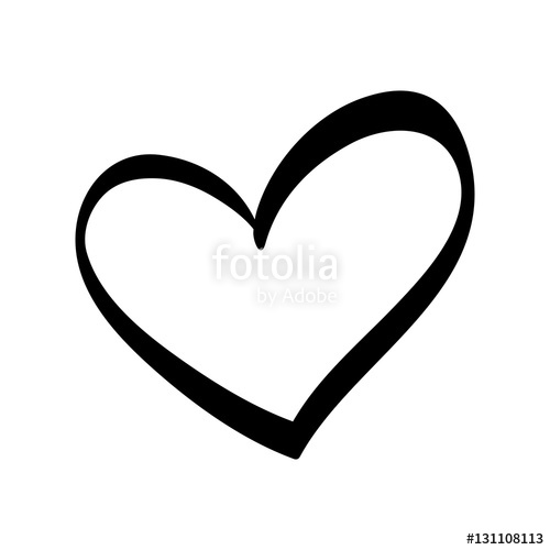 500x500 Cute Decorative Heart Icon Vector Illustration Graphic Design