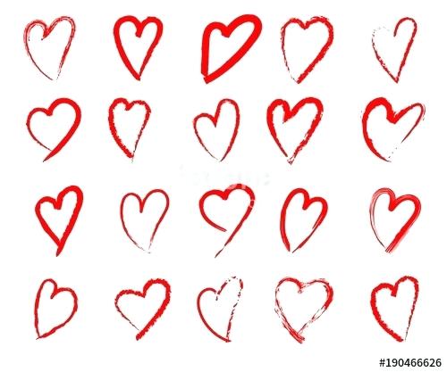 500x417 Valentine Heart Drawing