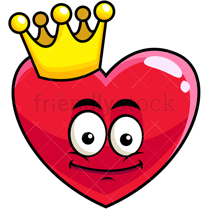 King Heart Emoji Cartoon Vector Clipart 800x800 King Heart Emoji Cartoon Vector Clipart