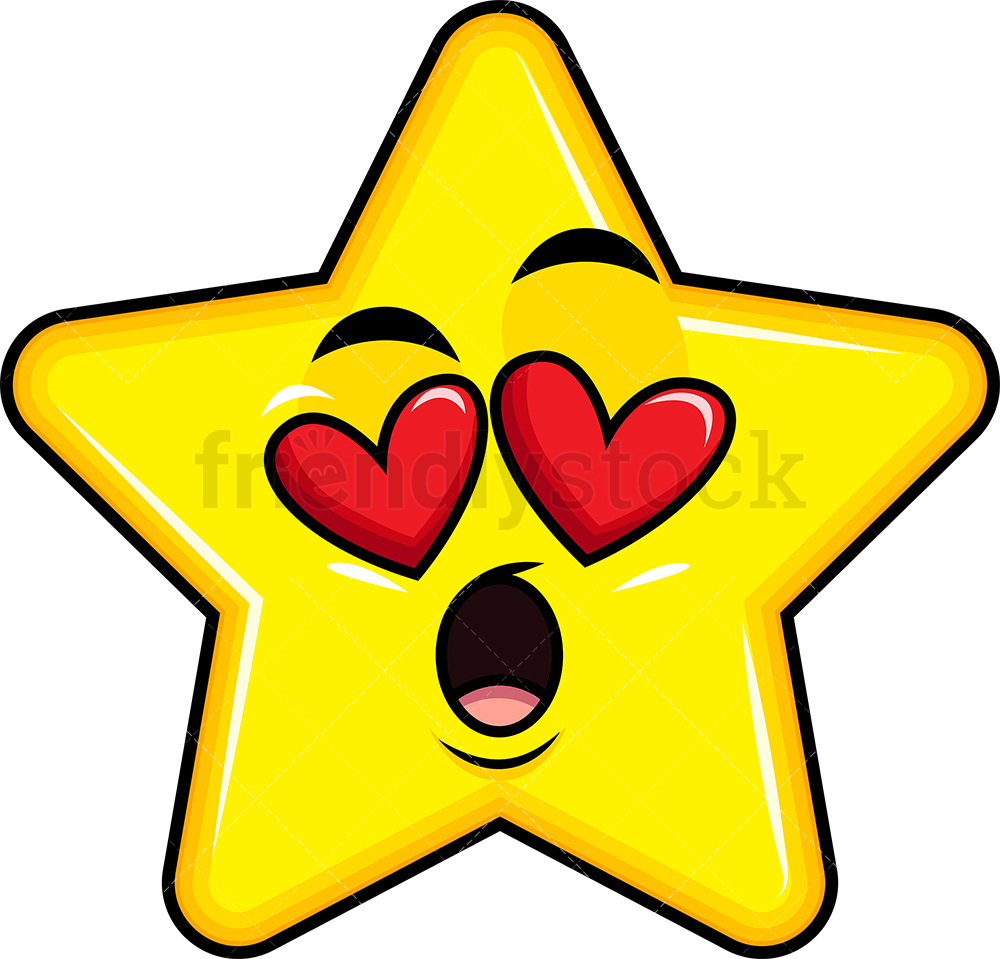 In Love Star Emoji Cartoon Clipart Vector 1000x959 In Love Star Emoji Cartoon Clipart Vector
