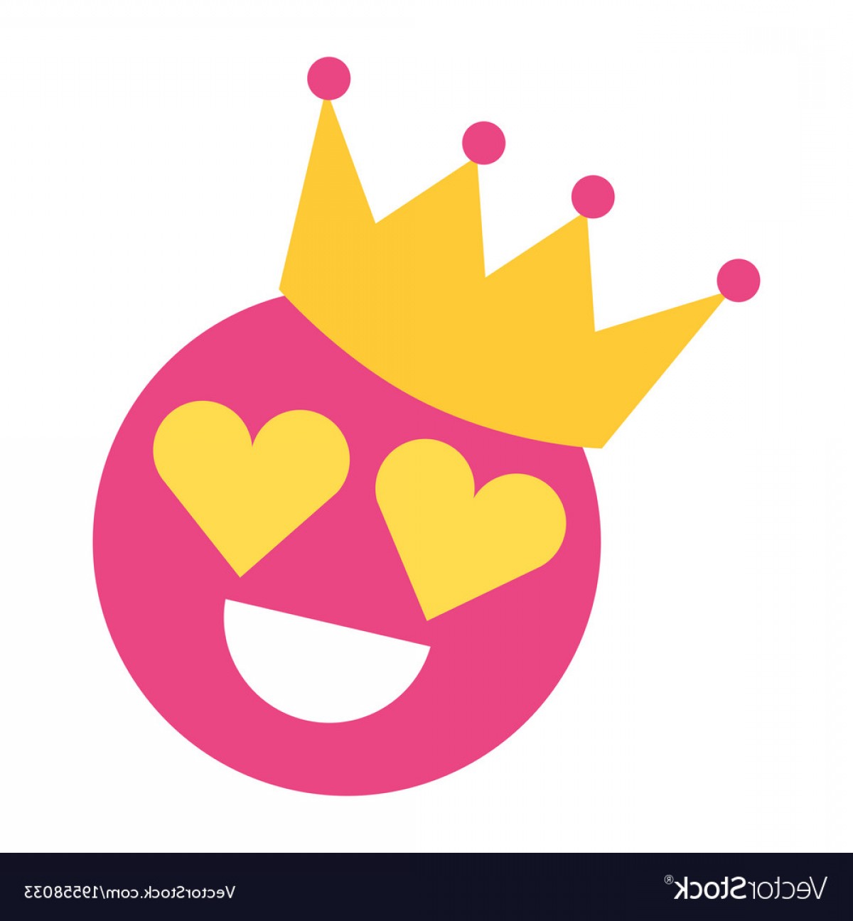 Smile Emoticon Hearts Shape Eyes With Crown Vector Soidergi 1200x1296 Smile Emoticon Hearts Shape Eyes With Crown Vector Soidergi