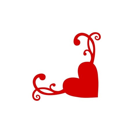 458x458 Heart Flourish Corner Free Vector