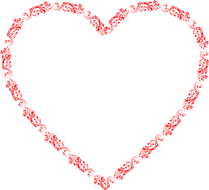 300x273 Vector Flourish Heart Images