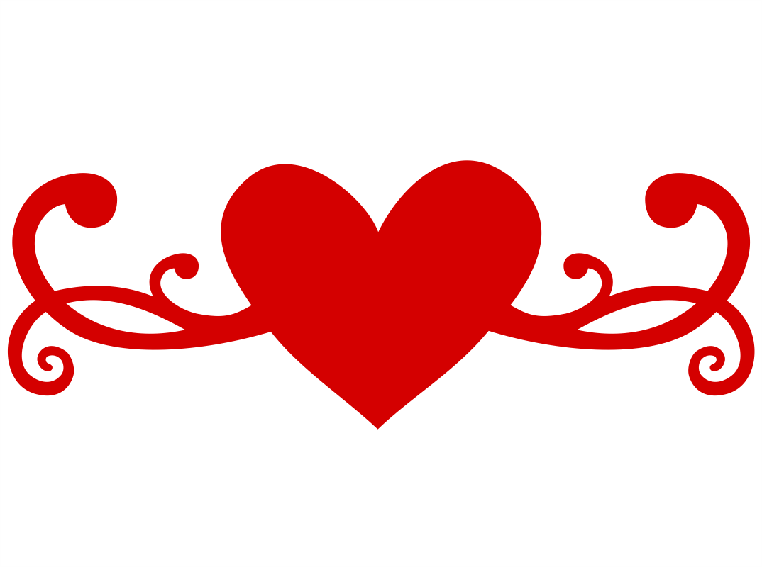 1074x800 Heart Flourish Free Vector Cdr Download
