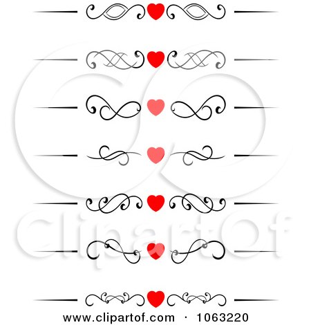 450x470 Clipart Heart Flourish Borders Digital Collage