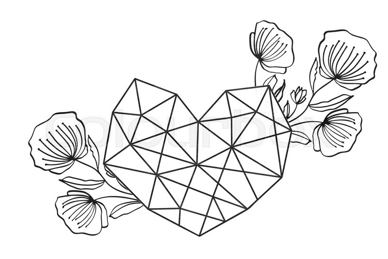 Graphic Floral Geometry Love Heart Stock Vector Colourbox 800x534 Graphic Floral Geometry Love Heart Stock Vector Colourbox