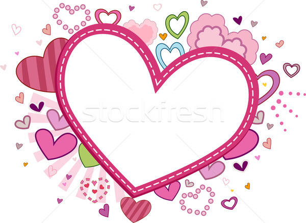 Heart Frame Vector Illustration Lenm 600x437 Heart Frame Vector Illustration Lenm