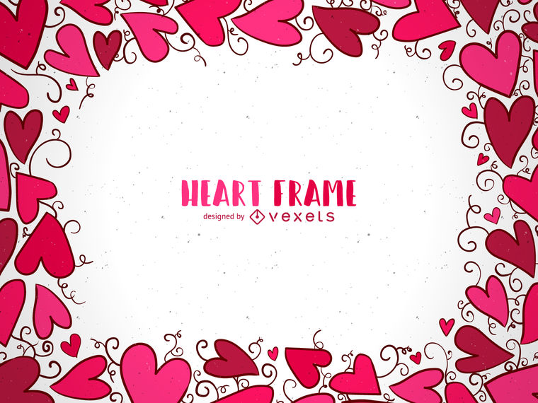 Valentines Hand Drawn Heart Frame 760x570 Valentines Hand Drawn Heart Frame