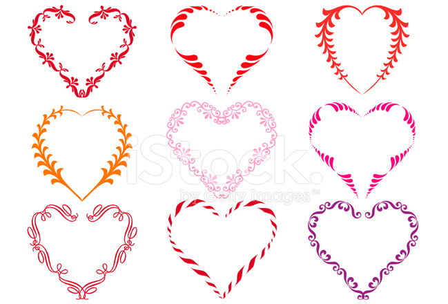 Decorative Heart Frames, Vector Stock Vector 649x440 Decorative Heart Frames, Vector Stock Vector