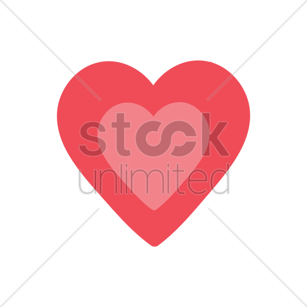 Heart Icon Vector Image 600x600 Heart Icon Vector Image