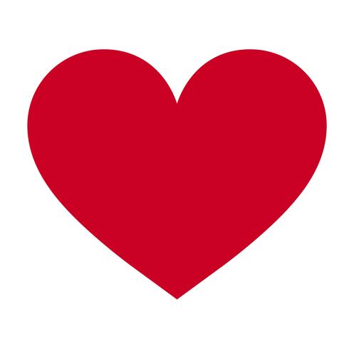 497x490 Heart, Symbol Of Love And Valentine's Day Flat Red Icon Isolated