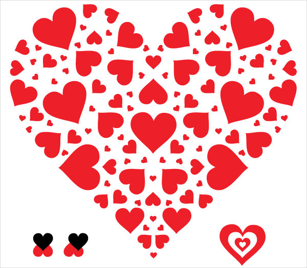 600x525 Heart Illustrations