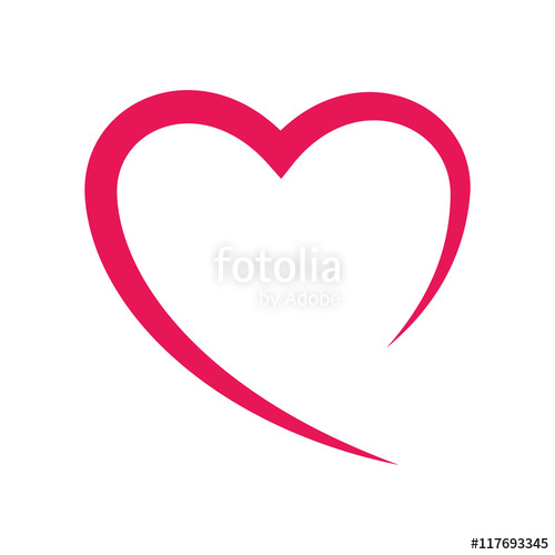 500x500 Heart Love Romatic Passion Icon Isolated And Flat Illustration