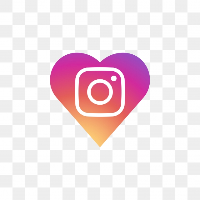 640x640 Instagram Logo Heart Social Media Icon Design Template Vector