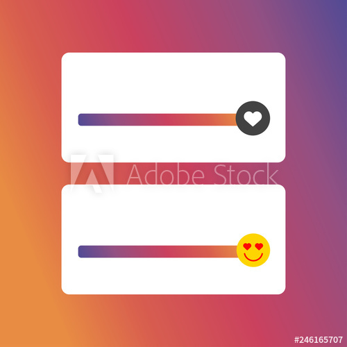 500x500 Instagram Slider Symbol Instagram Smile And Heart Slider