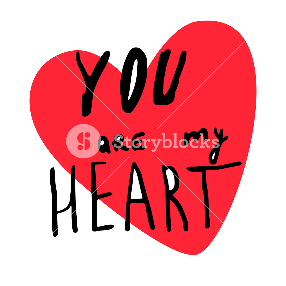 1000x1000 Happy Valentines Day Typographic Postcard Instagram Format