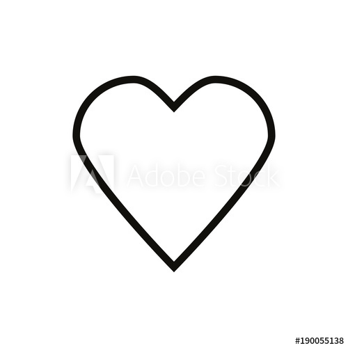 Heart Line Icon Black Heart Vector Icon Love 500x500 Heart Line Icon Black Heart Vector Icon Love